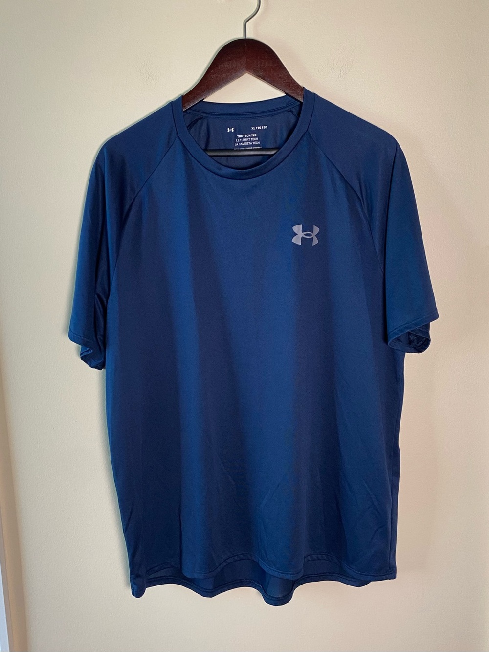Under Armour Men’s The Tech Tee T Shirt Dark Navy Blue Size XL